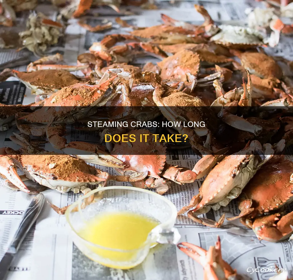 how long to cook steamed crabs