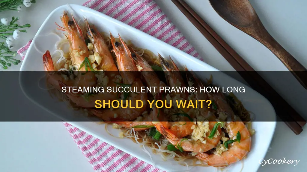 how long to cook steamed prawns