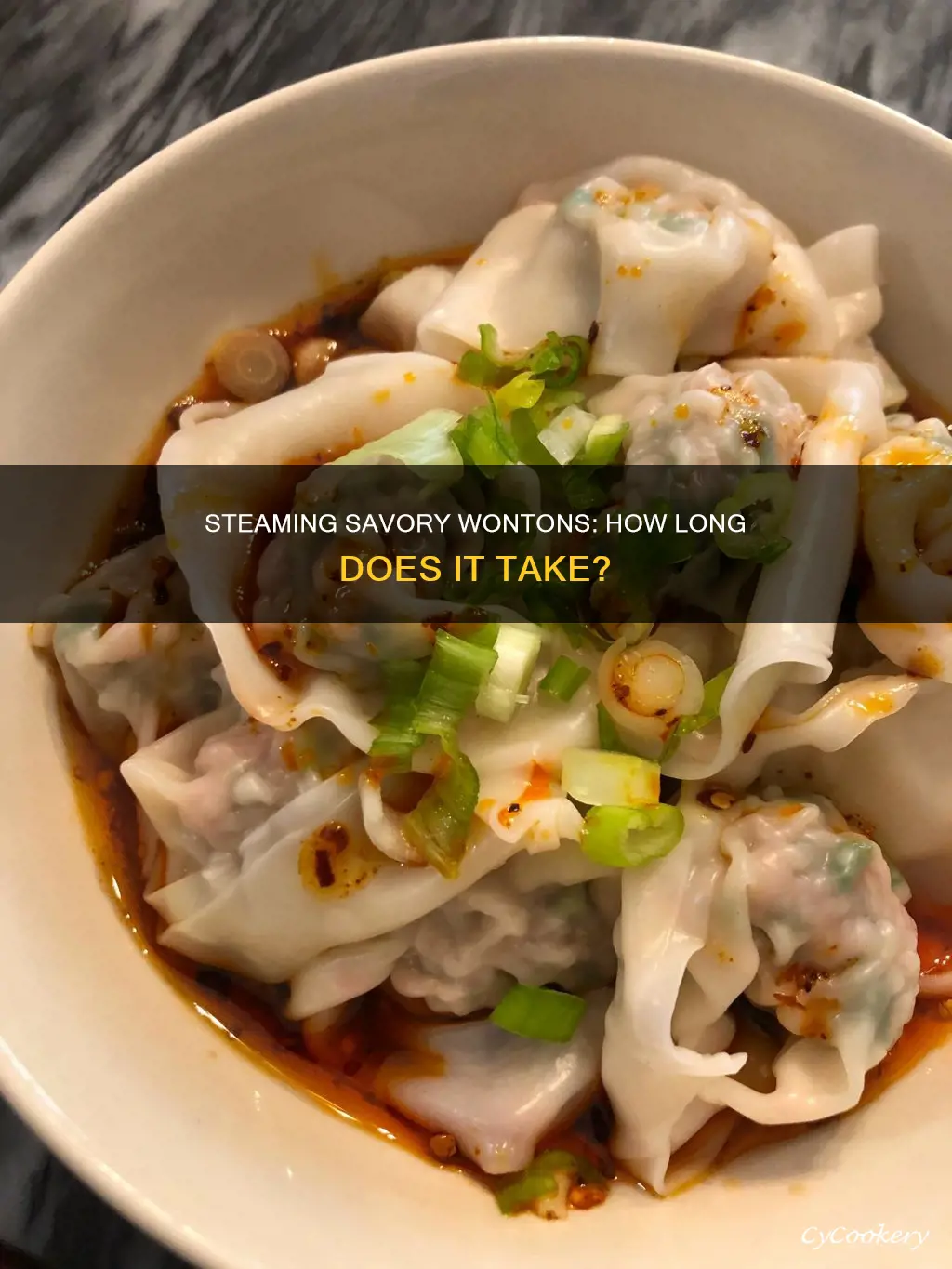 how long to cook steamed wontons