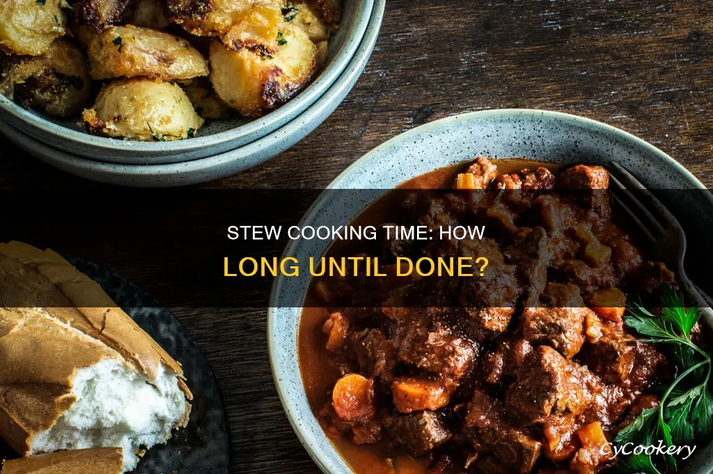 how long to cook stew in a pot for