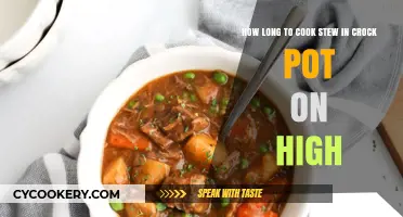 Crock Pot Stew: High Setting Cooking Times
