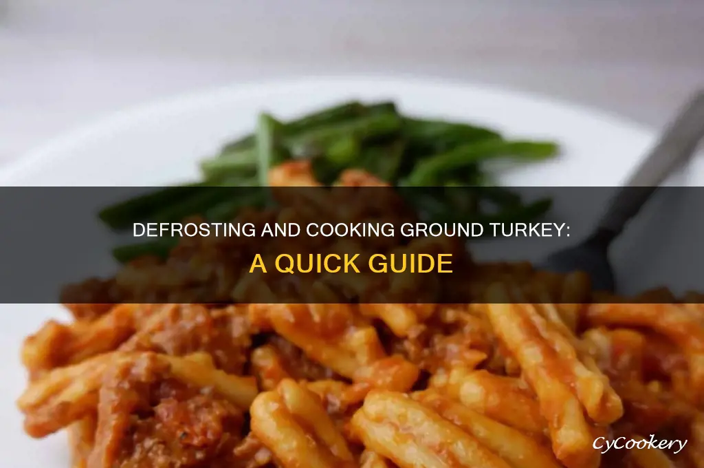 how long to cook still frozen ground turkey in pot