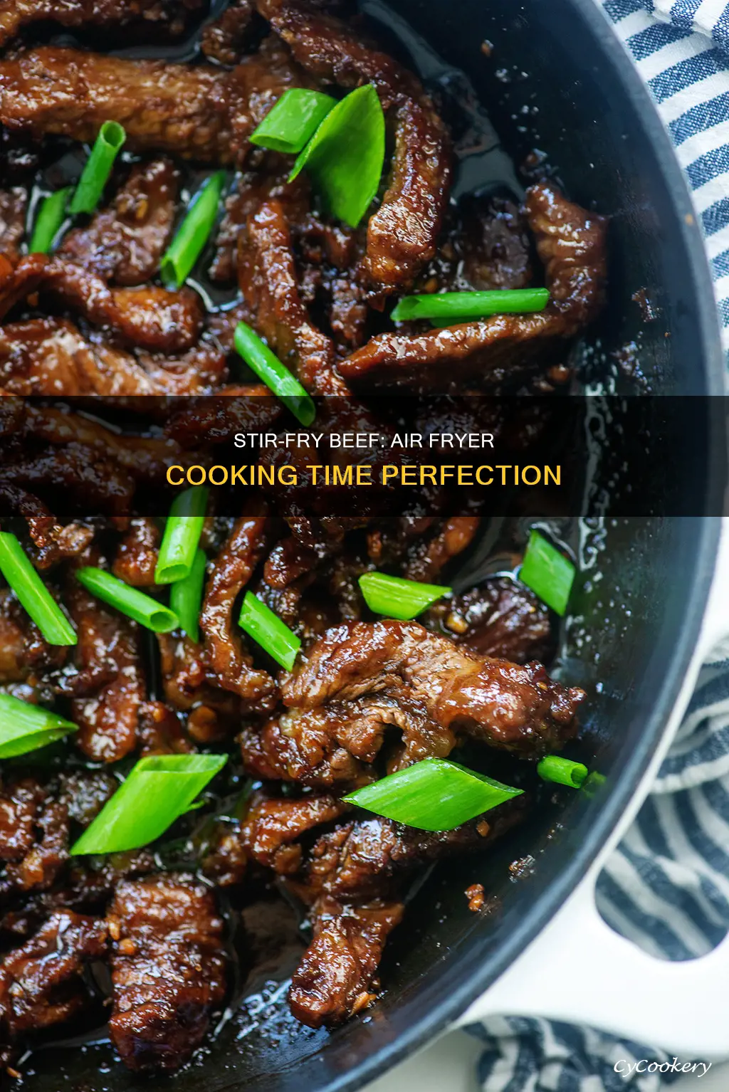 how long to cook stir fry beef in air fryer