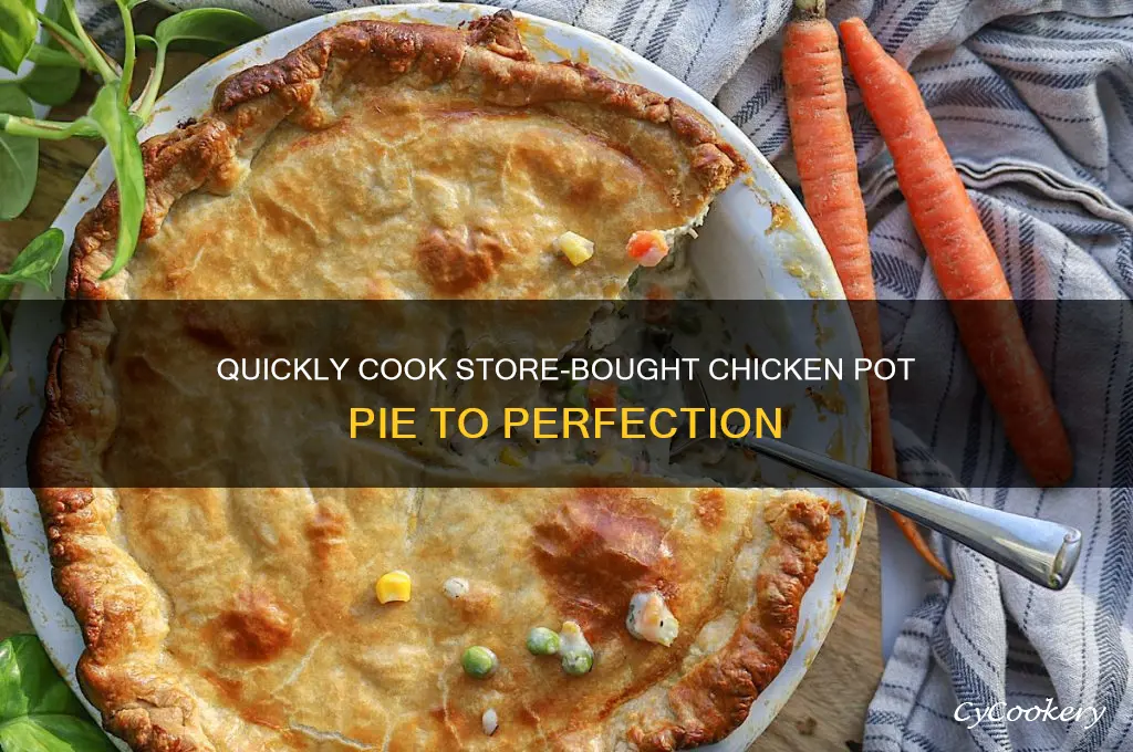 how long to cook store bought chicken pot pie