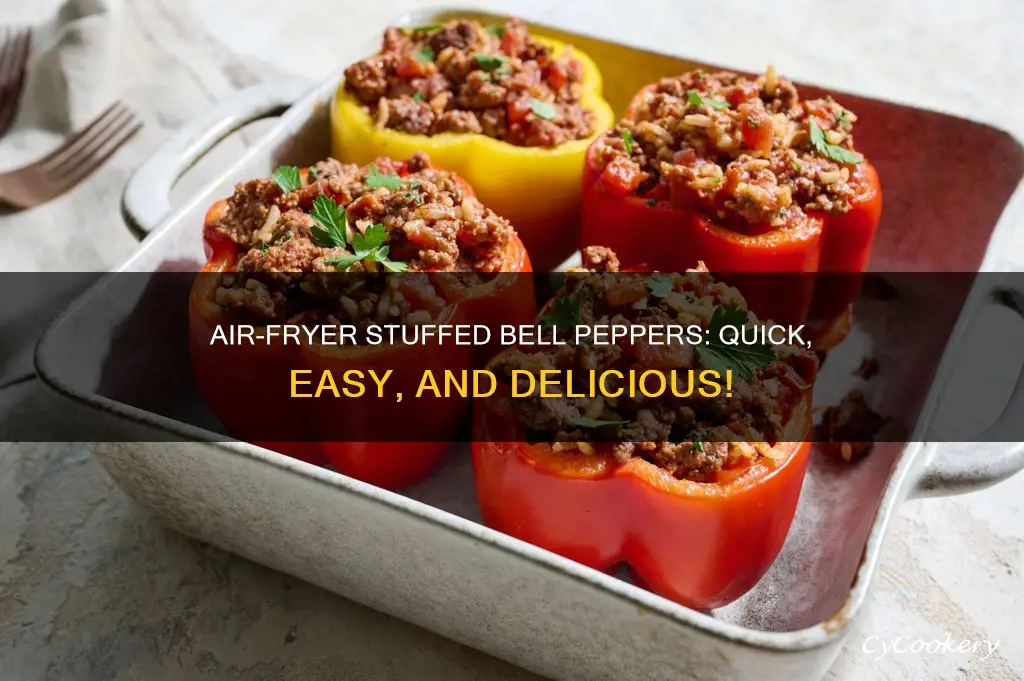 how long to cook stuffed bell pepper in air fryer
