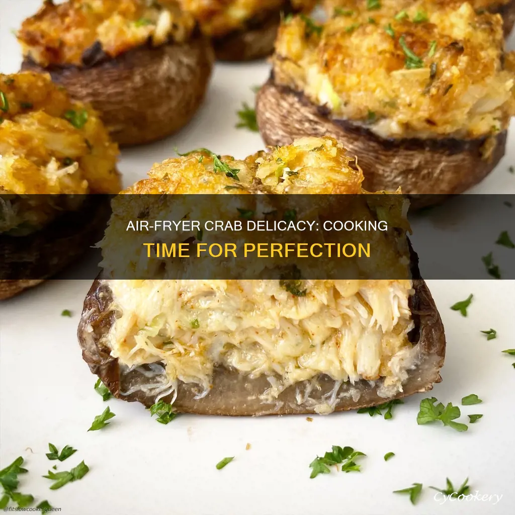 how long to cook stuffed crab in air fryer