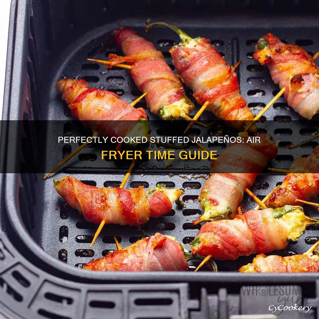 how long to cook stuffed jalapenos in air fryer