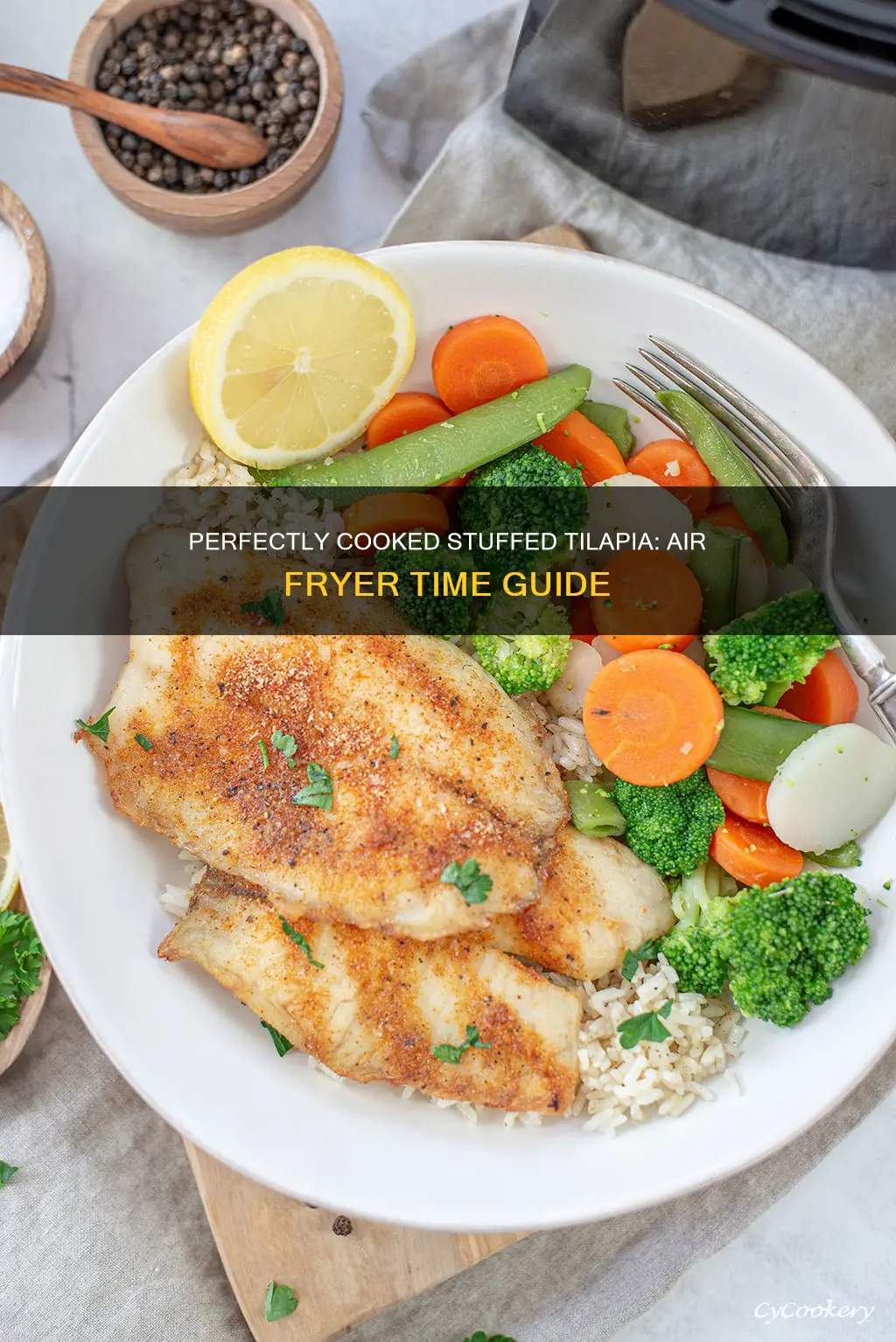 how long to cook stuffed tilapia in air fryer