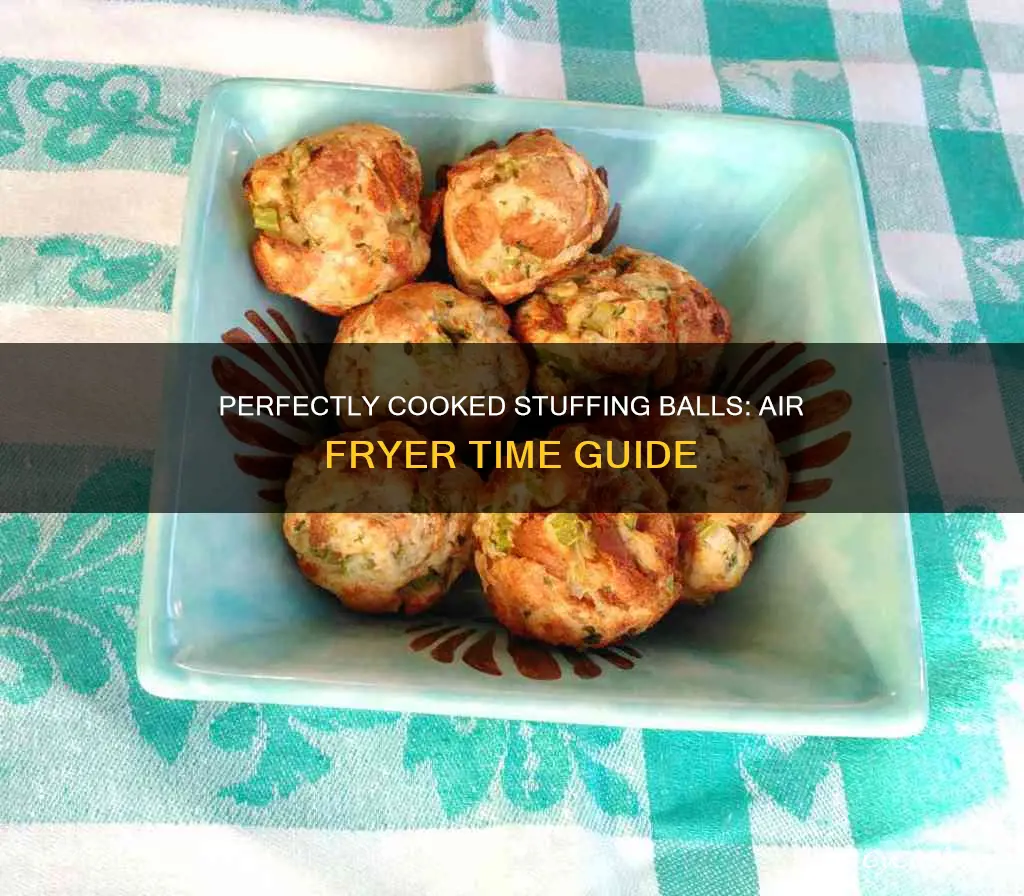 how long to cook stuffing balls in air fryer