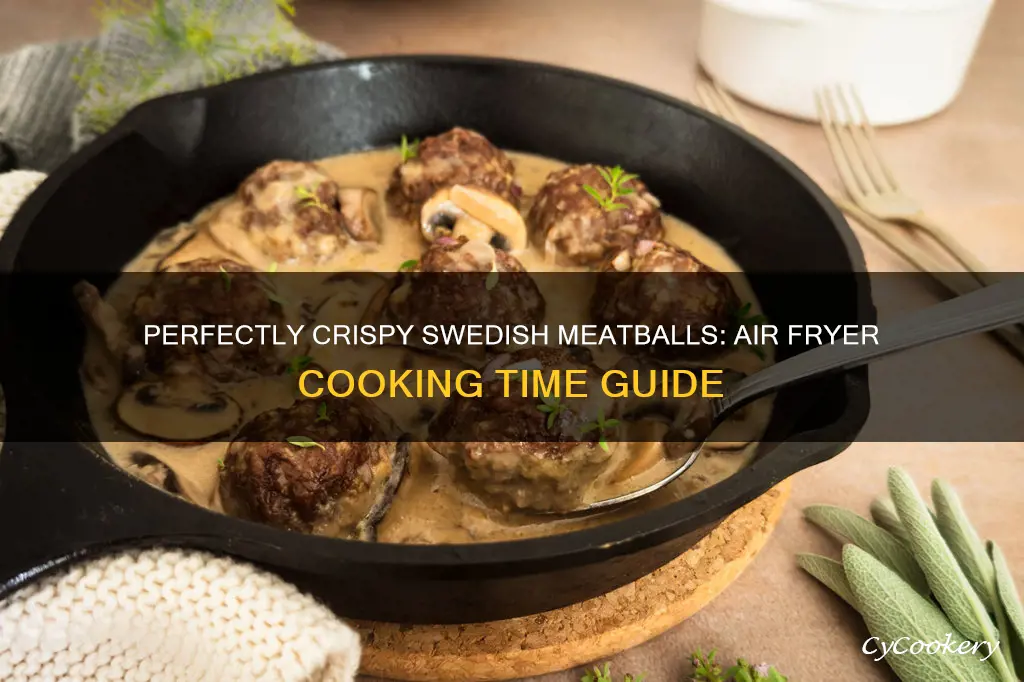 how long to cook swedish meatballs in air fryer