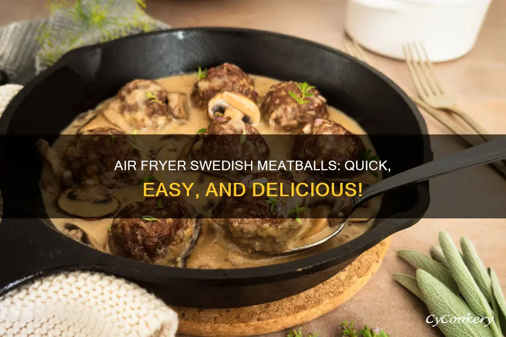 how long to cook swedish meatballs in air fryer