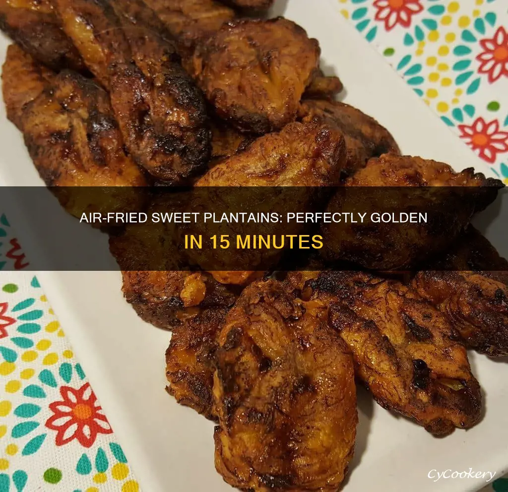 how long to cook sweet plantains in air fryer