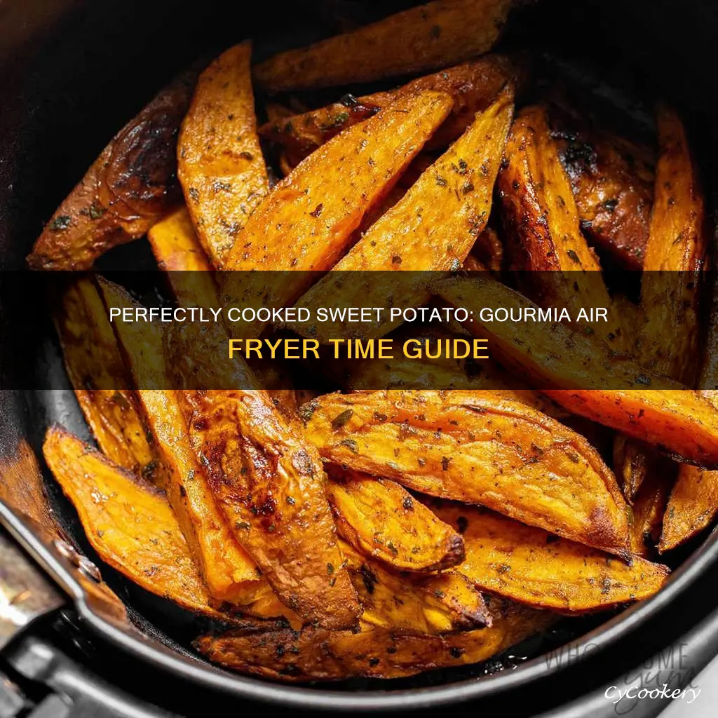 how long to cook sweet potato in gourmia air fryer