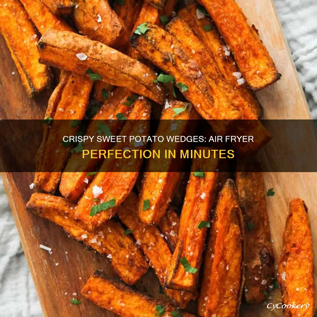 how long to cook sweet potato wedges in air fryer