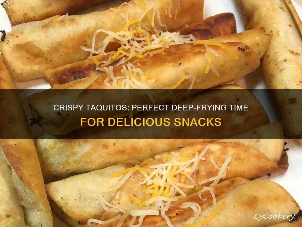 how long to cook taquitos in deep fryer