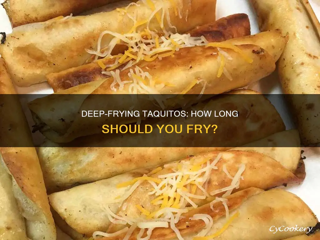 how long to cook taquitos in deep fryer
