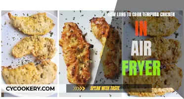 Crispy Tempura Chicken: Air Fryer Cooking Time Guide