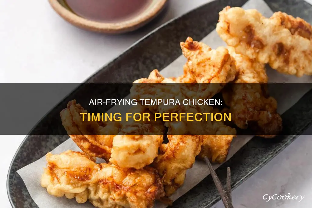 how long to cook tempura chicken in air fryer