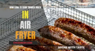 Air Fryer Cooking Time for Thawed Brats