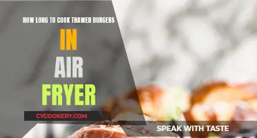 Air Fryer Cooking Time for Thawed Burgers