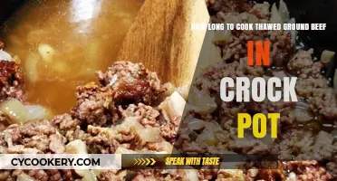 Crock Pot Cooking: Ground Beef, Thawed, and Timing