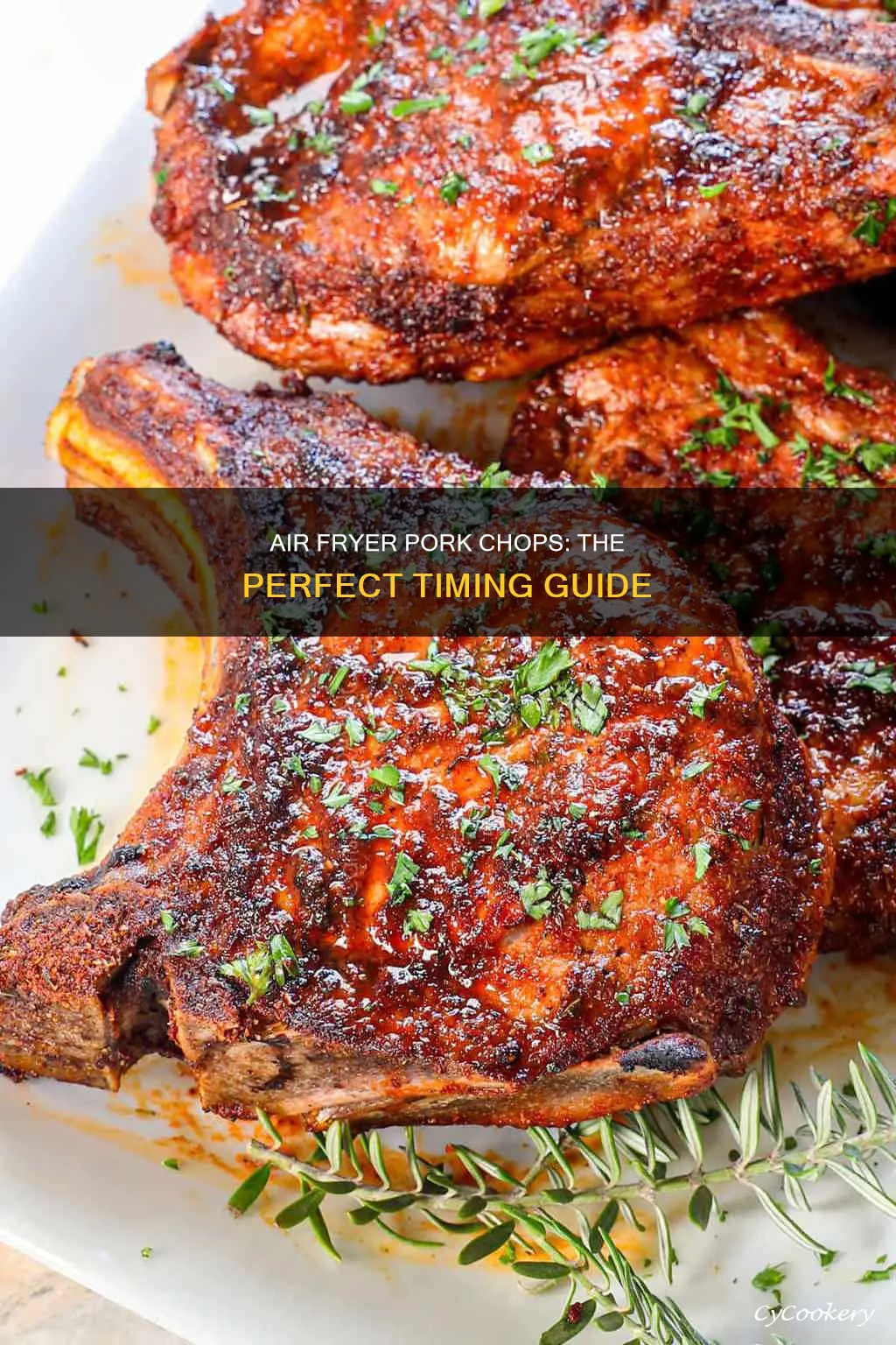 how long to cook thawed pork chops in air fryer