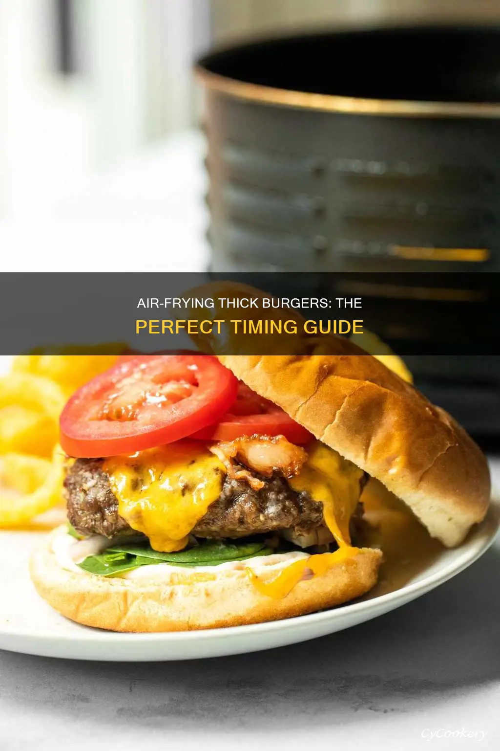 how long to cook thick burger in air fryer