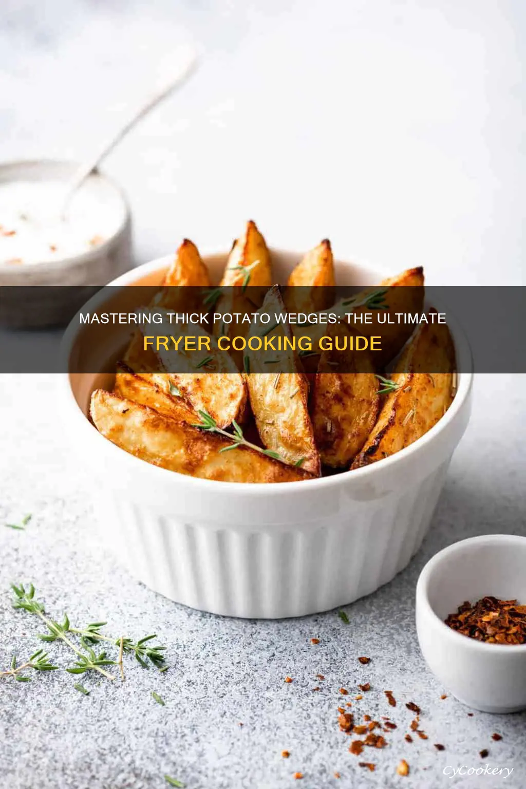 how long to cook thick potato wedges in commercial fryer