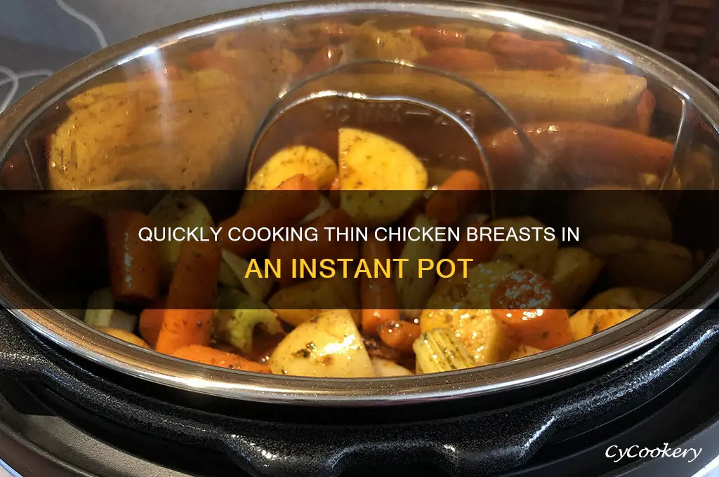 how long to cook thin chicken breast in instamt pot