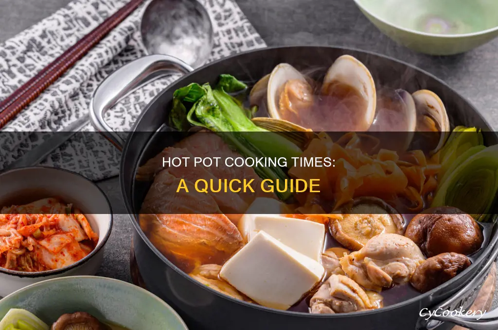 how long to cook things in hot pot