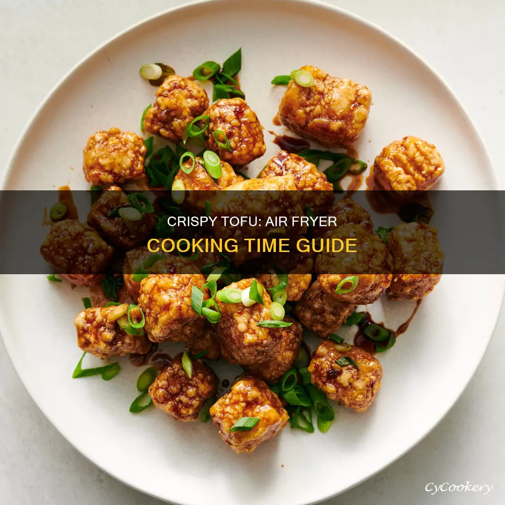 how long to cook tofu cubes in air fryer