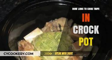 Tripe Tenderization: Crock Pot Cooking Time