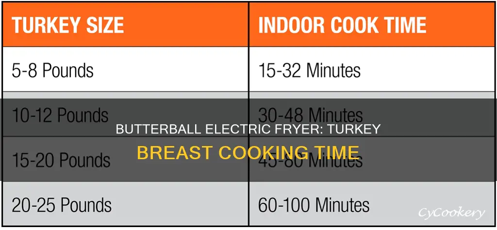how long to cook turkey breast in butterball electric fryer