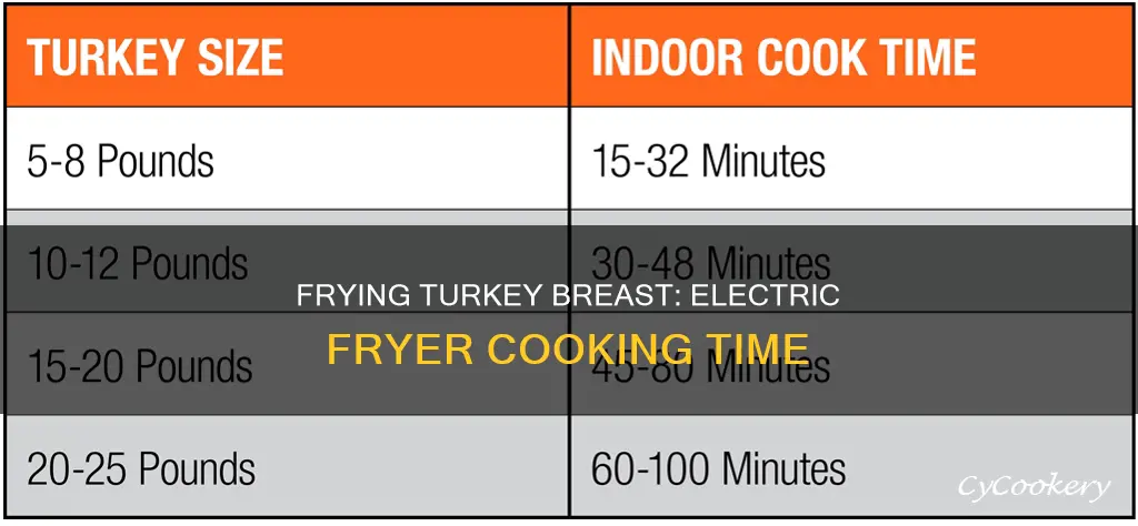 how long to cook turkey breast in electric fryer
