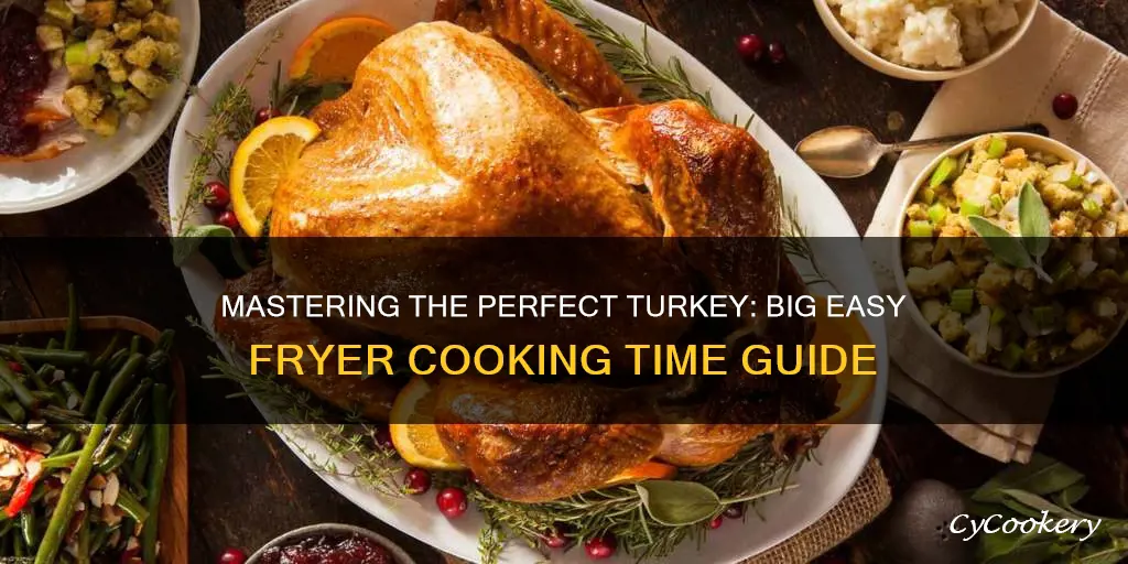 how long to cook turkey in big easy fryer