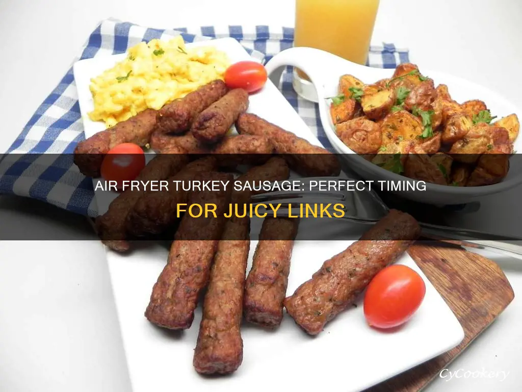 how long to cook turkey sausage links in air fryer