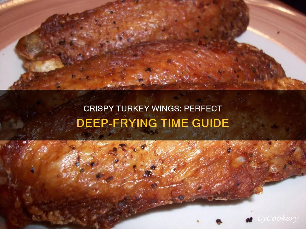 how long to cook turkey wings in deep fryer