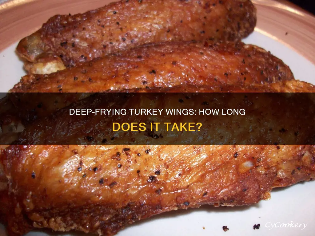 how long to cook turkey wings in deep fryer