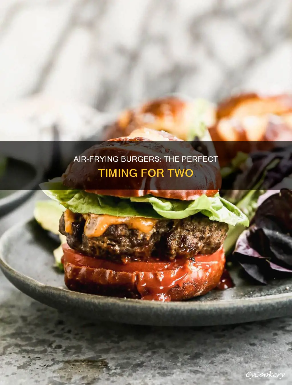 how long to cook two burgers in air fryer