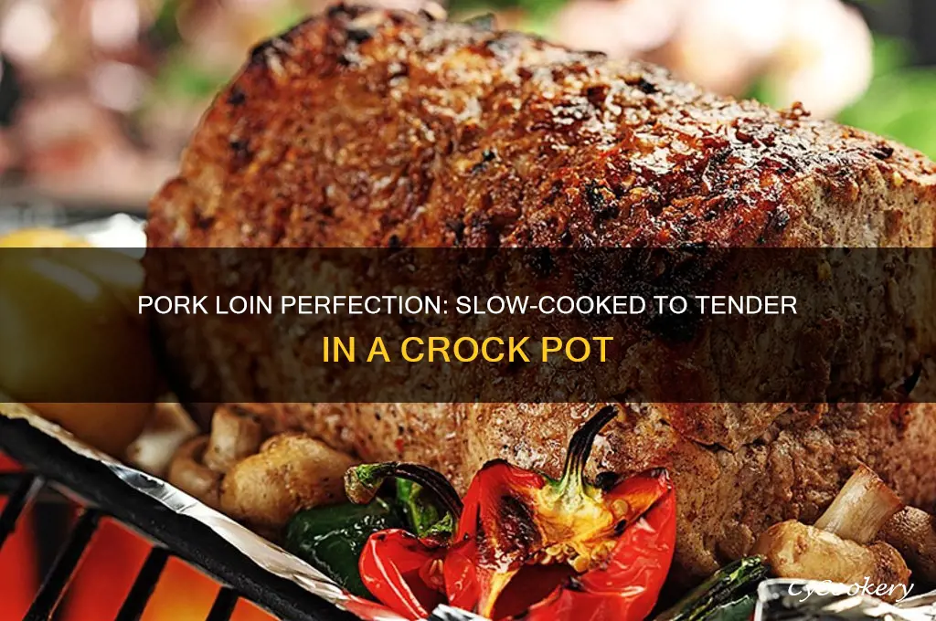 how long to cook twon pork poins kn crock pot