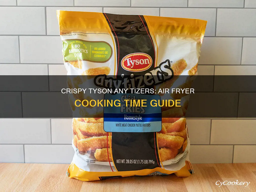 how long to cook tyson any tizers in air fryer