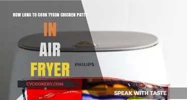 Tyson Chicken Patty Air Fryer Cooking Time: Quick & Easy Guide