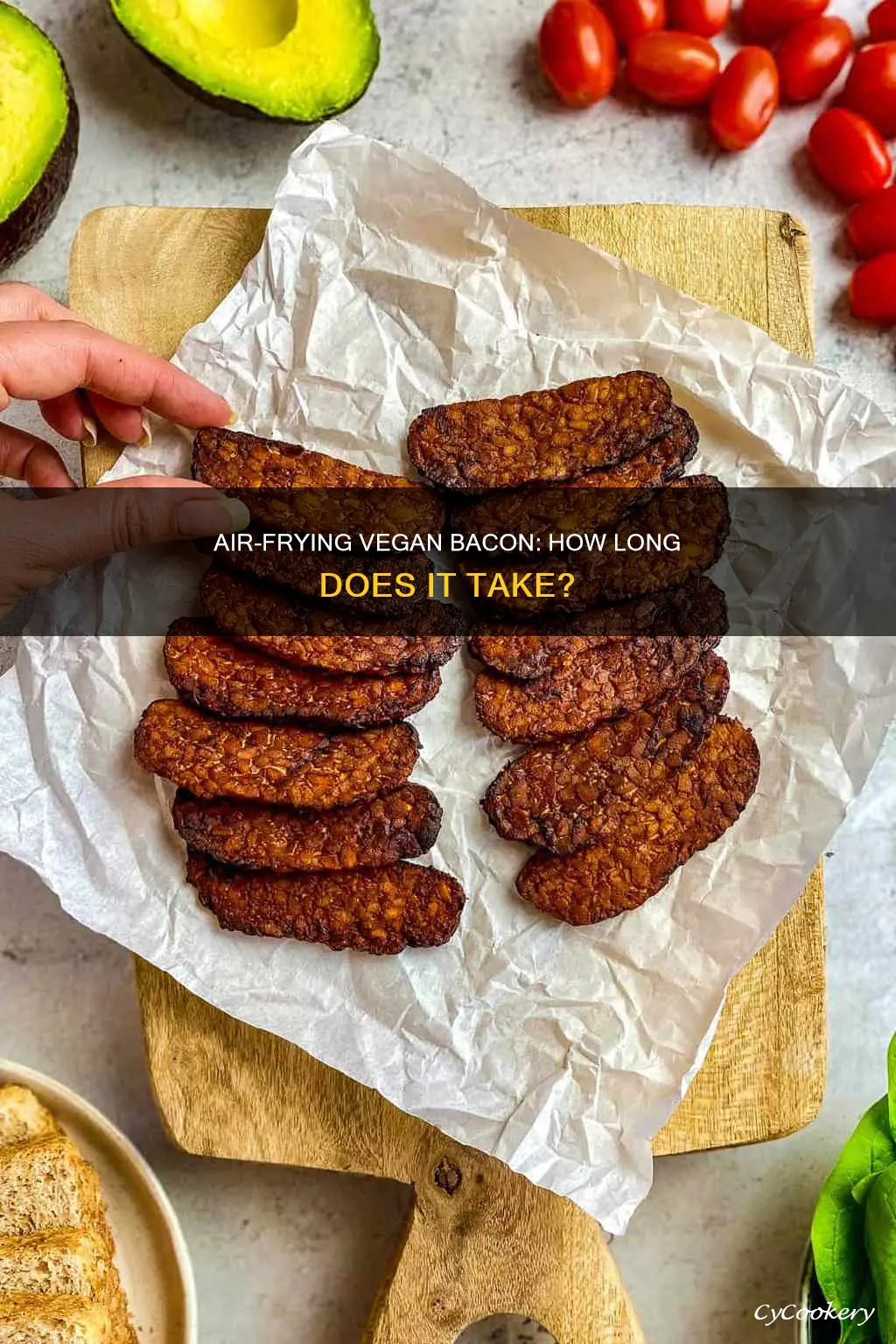 how long to cook vegan bacon in air fryer