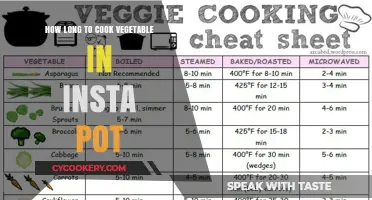 Insta Pot Veggie Cooking Times: A Quick Guide