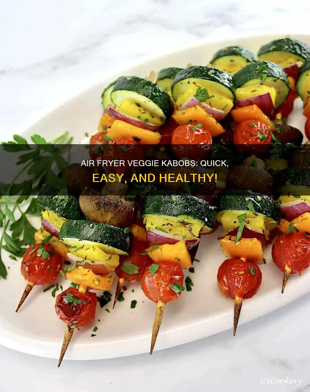 how long to cook veggie kabobs in air fryer