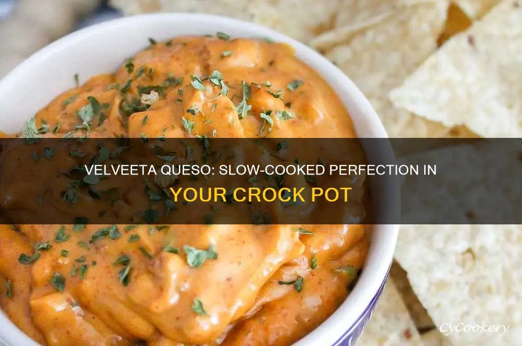 how long to cook velveeta queso in crock pot