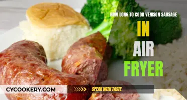 Perfectly Cooked Venison Sausage: Air Fryer Time Guide