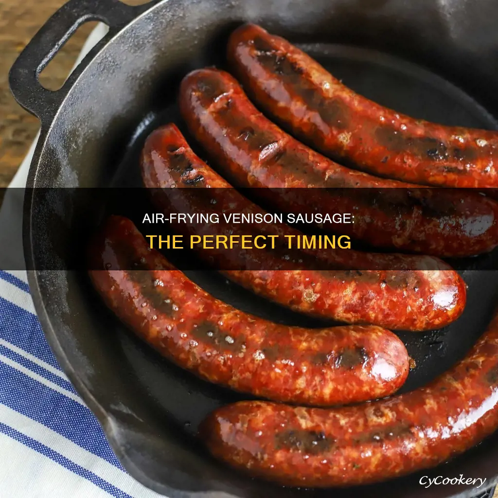 how long to cook venison sausage in air fryer