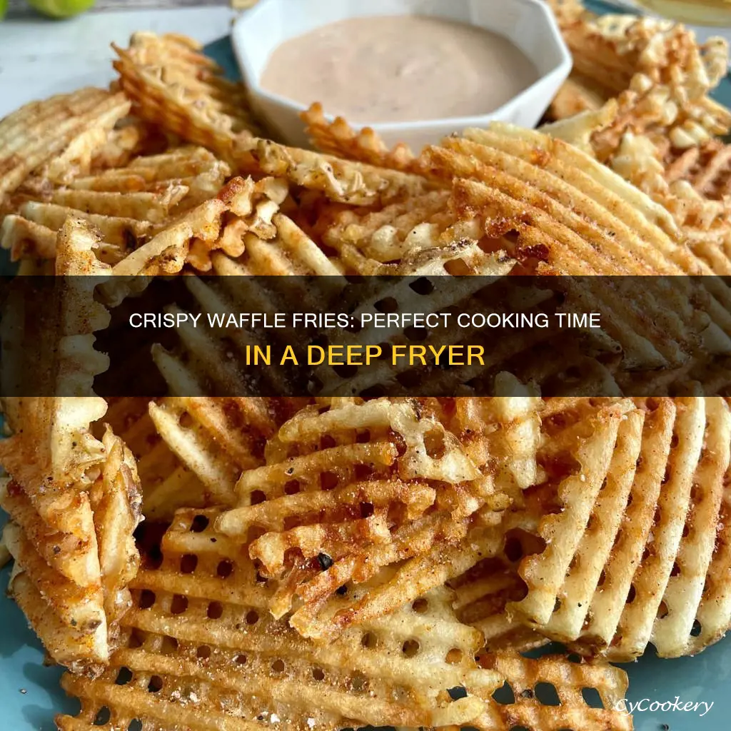 how long to cook waffle fries in deep fryer