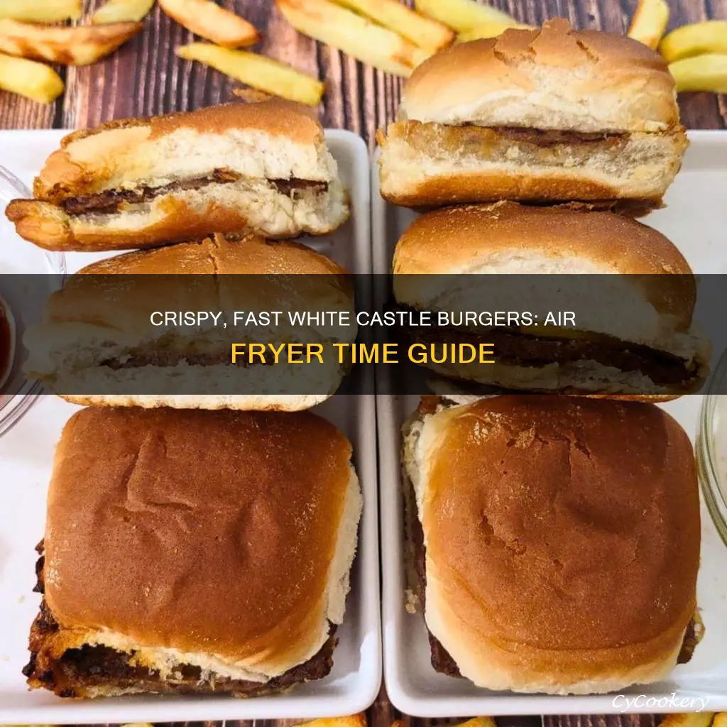 how long to cook white castle burgers in air fryer